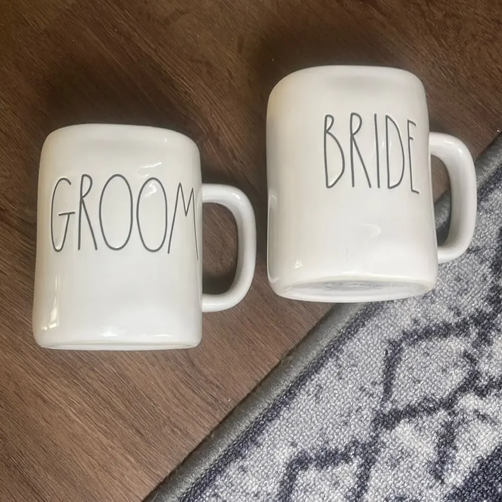 RAE DONN GROOM BRIDE wedding two pieces Mug
